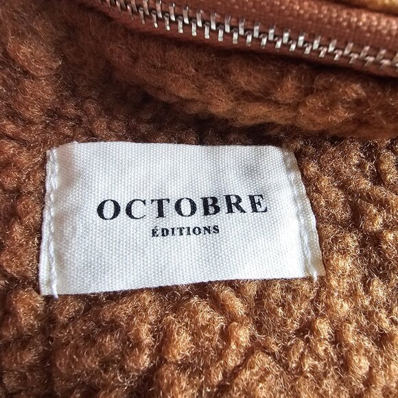 New Octobre Editions Fleece Crossbody Pouch - 2024 - Khaki - Picture 3 of 11
